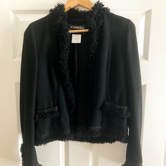 Beautiful Chanel Boucle Trim Jacket
